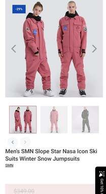 One Piece Ski Jumpsuit NASA - Size: Large